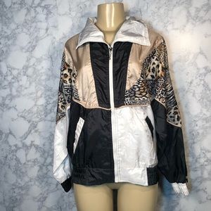 NYClassic 90s Vintage Windbreaker Animal Print
